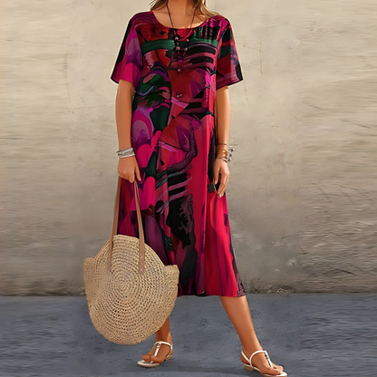 Beautiful Flower Print Dress