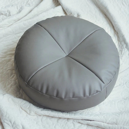 Japanese Style Nappa Leather Cushion Minimalist Comfort