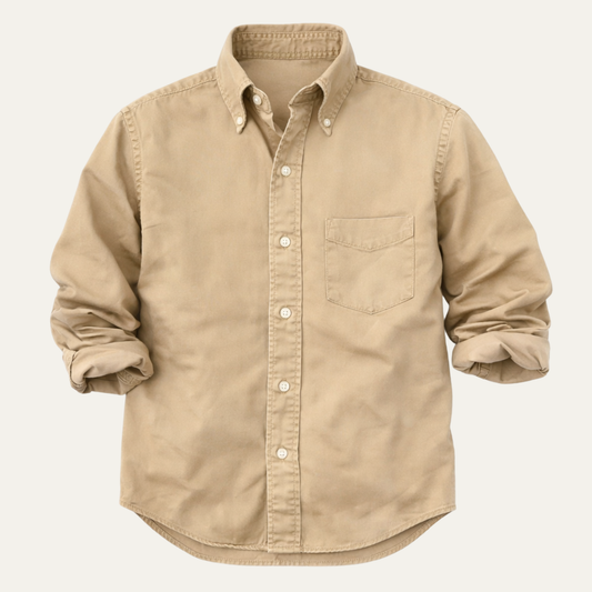 Vercelli Men's Button Down Shirt Solid Color Cotton - VibreMode
