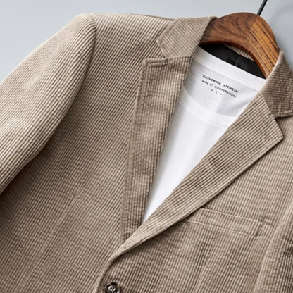 Men's Slim Fit Corduroy Blazer Suit