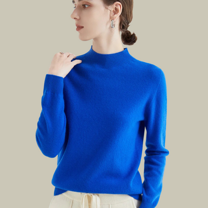 Soft Pink Simple Crew Neck Sweater