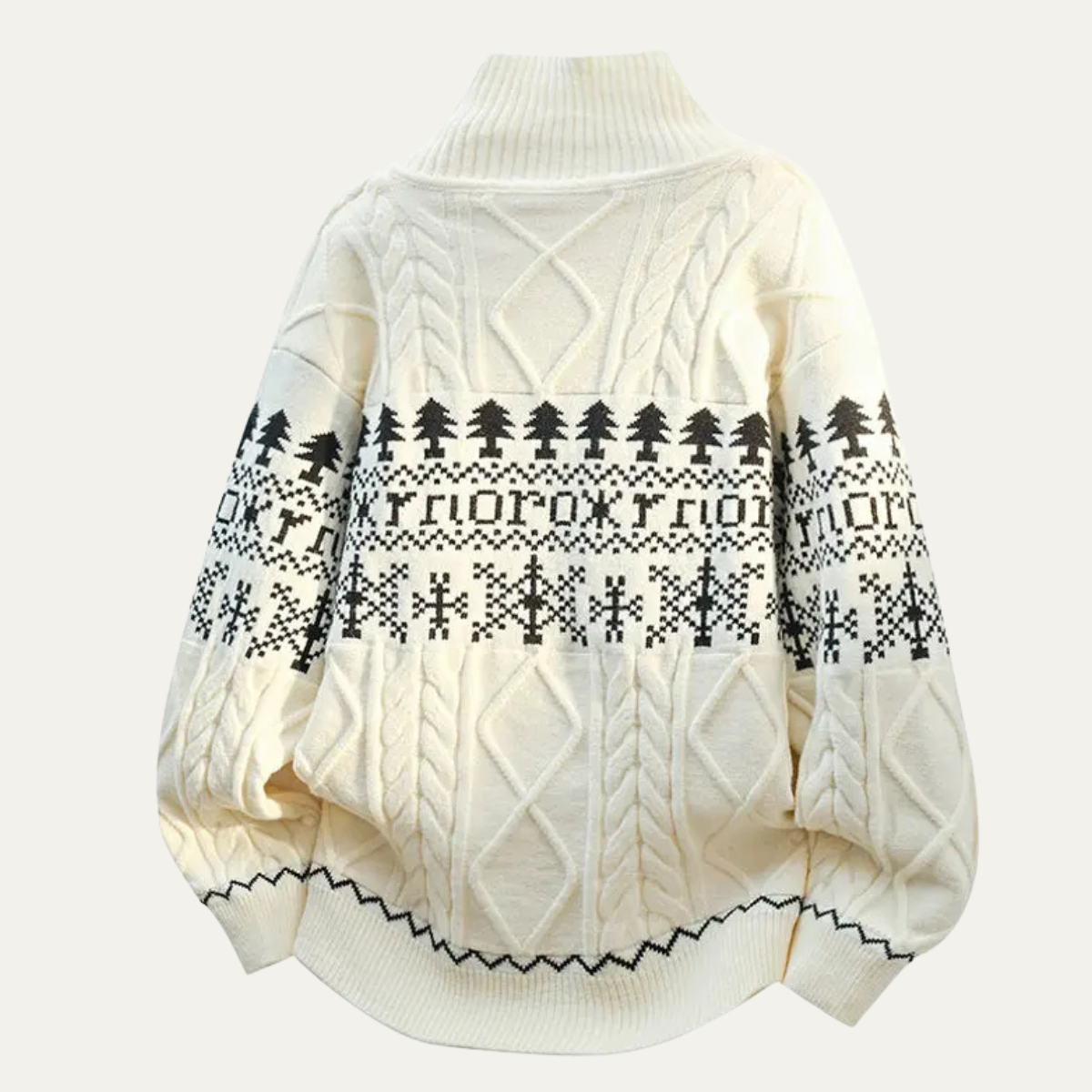 Men's Nordic Pattern Knitted Jacket