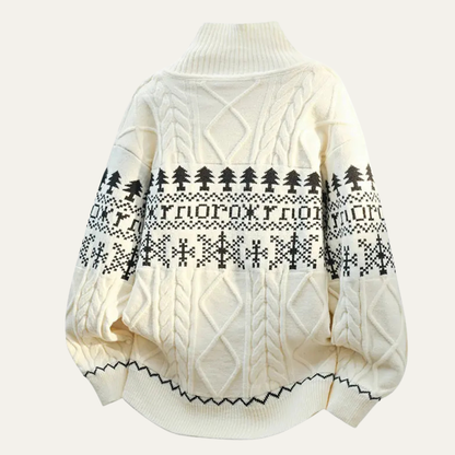 Men's Nordic Pattern Knitted Jacket