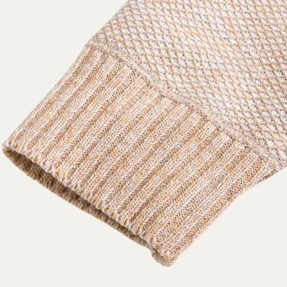 Men's Knit Zip Cardigan Stand Collar