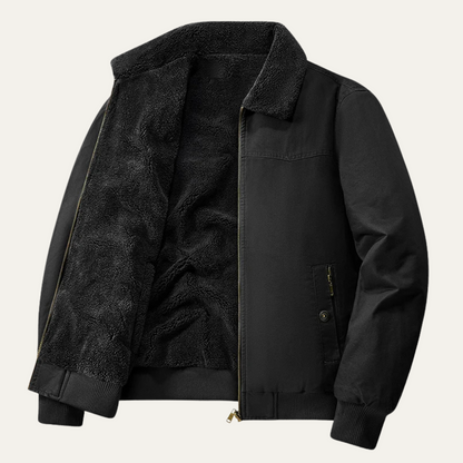 Men's Reversible Bomber Jacket Fleece Lined