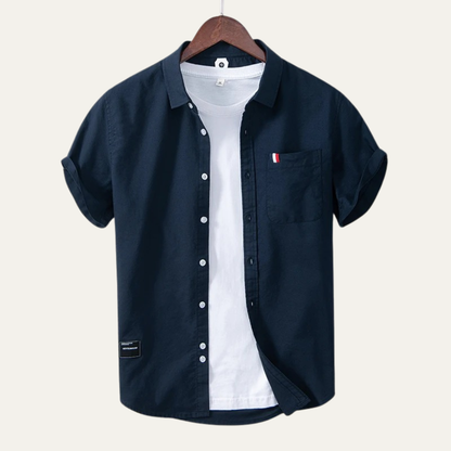 Men's Slim Fit Cotton Button Up Shirt