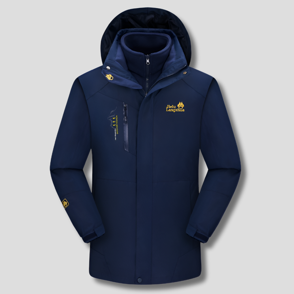 3-In-1 Waterproof Ski Jacket Insulated Winter Coat
