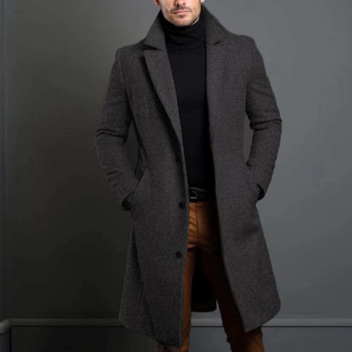 Men's Classic Wool Overcoat