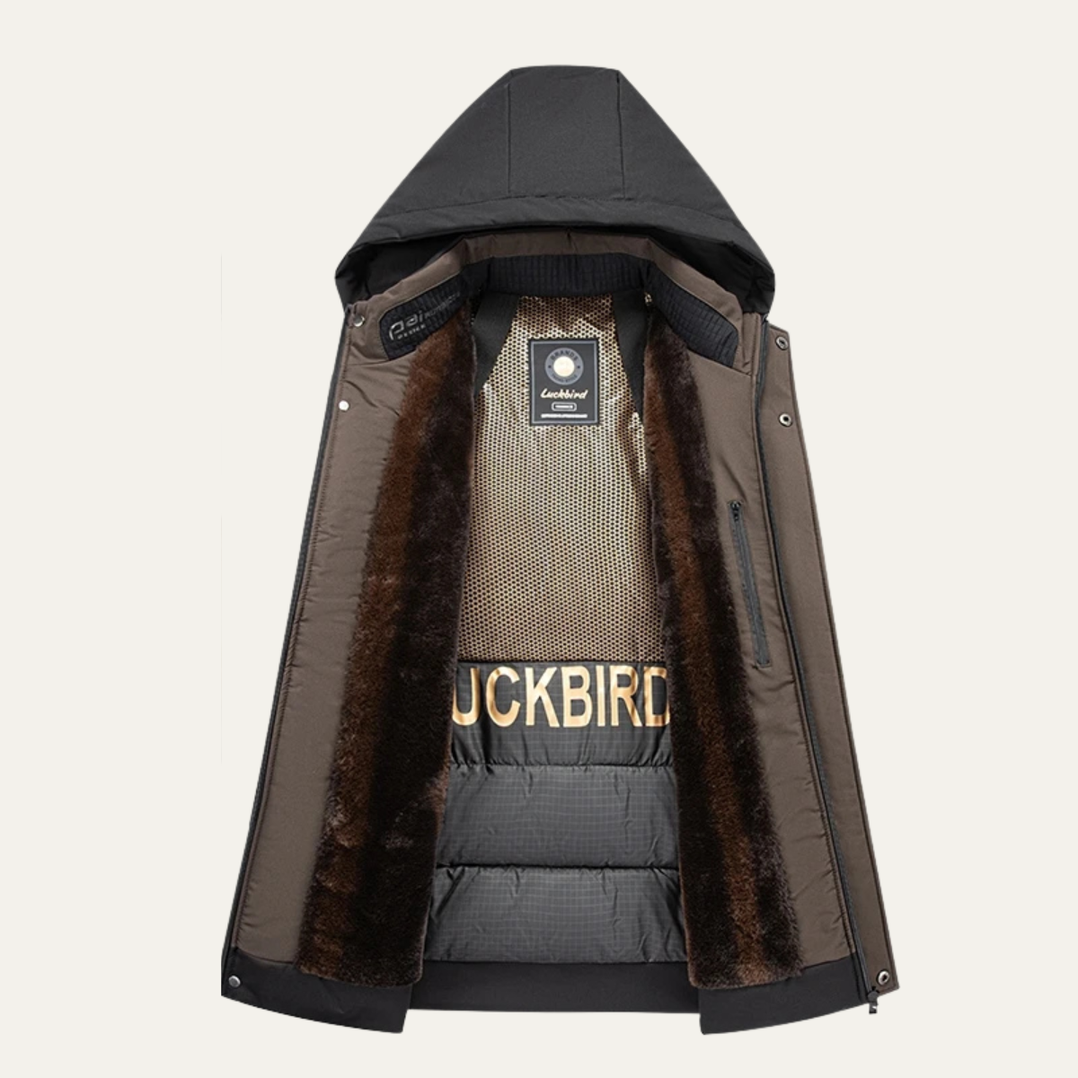 Men's Waterproof Parka Thick Warm Hooded Coat