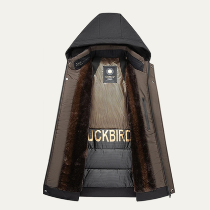 Men's Waterproof Parka Thick Warm Hooded Coat