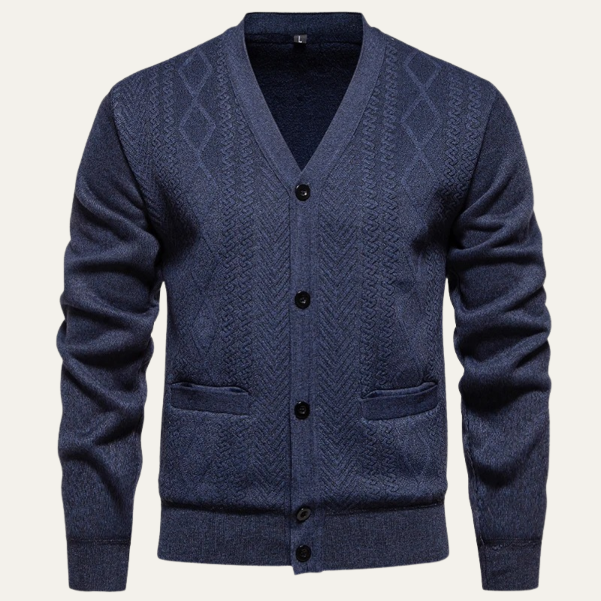 Men's Soft Knit V Neck Cardigan