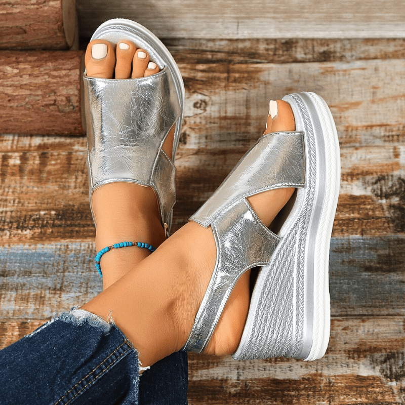 Luxury Women's Glitter Platform Sandals