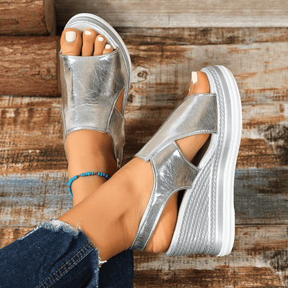 Luxury Women's Glitter Platform Sandals
