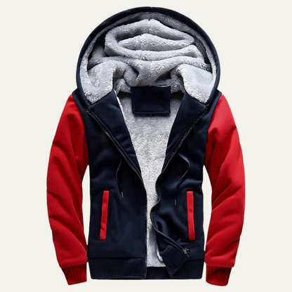 Men's Fleece Zip Up Hoodie Jacket - VibreMode