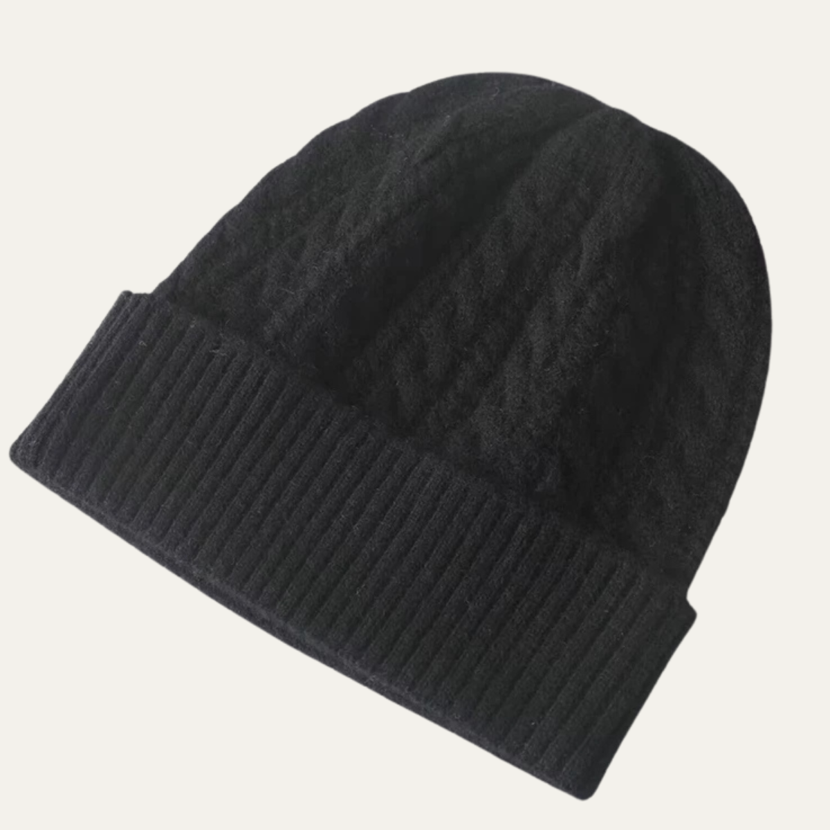 Men's Cashmere Ribbed Beanie