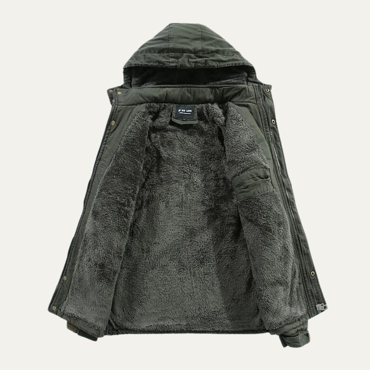 Men's Cotton Hooded Jacket Warm Lining