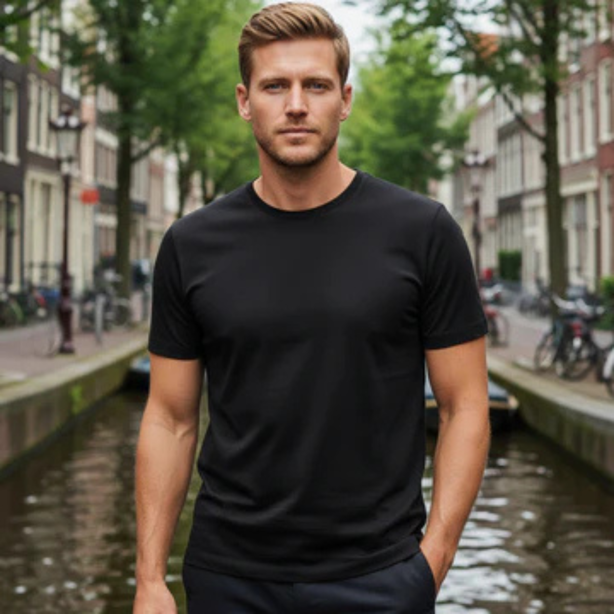 Wentworth Men's Cotton Crew Neck T-Shirt