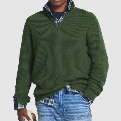 Men's Cashmere Zip Sweater