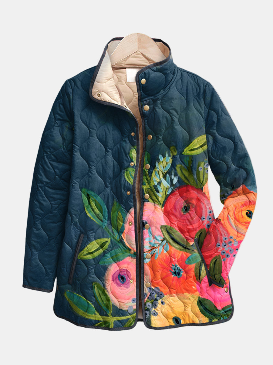 Classic Floral Women's Jacket - VibreMode