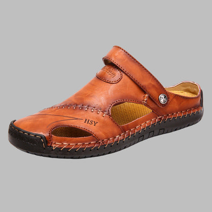 Men's Leather Sandals Comfortable For Summer