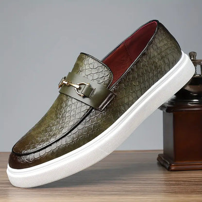 Chilton Men's Orthopedic Leather Slip On Shoes