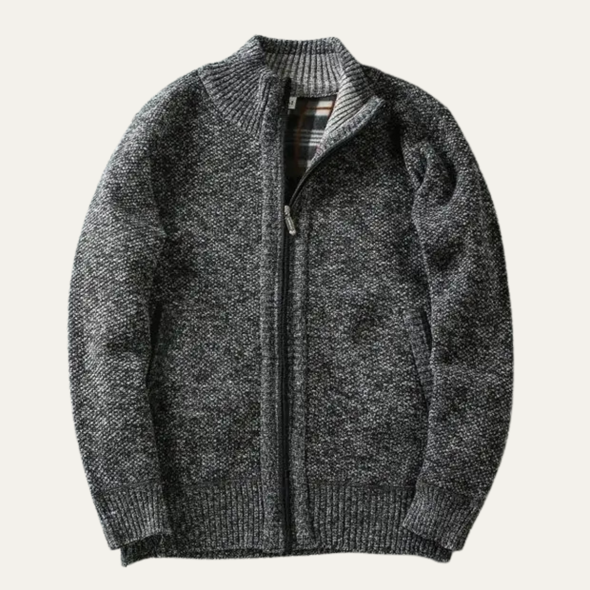 Men's Chunky Knit Zip Jacket