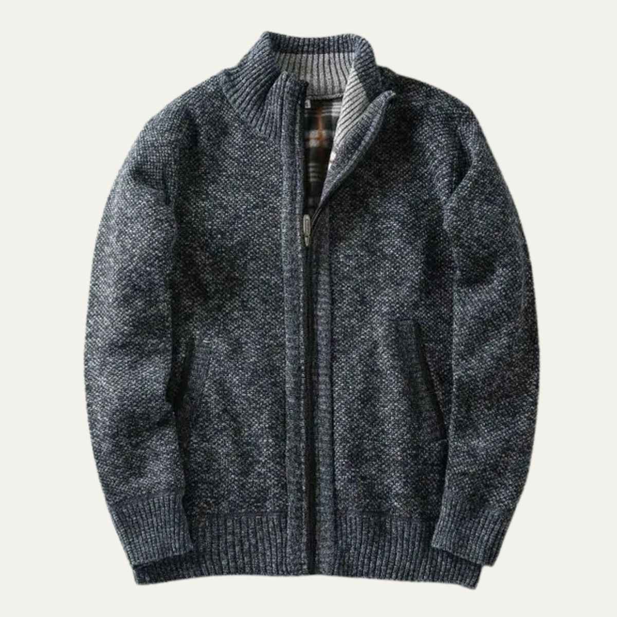 Men's Chunky Knit Zip Jacket