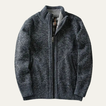 Men's Chunky Knit Zip Jacket