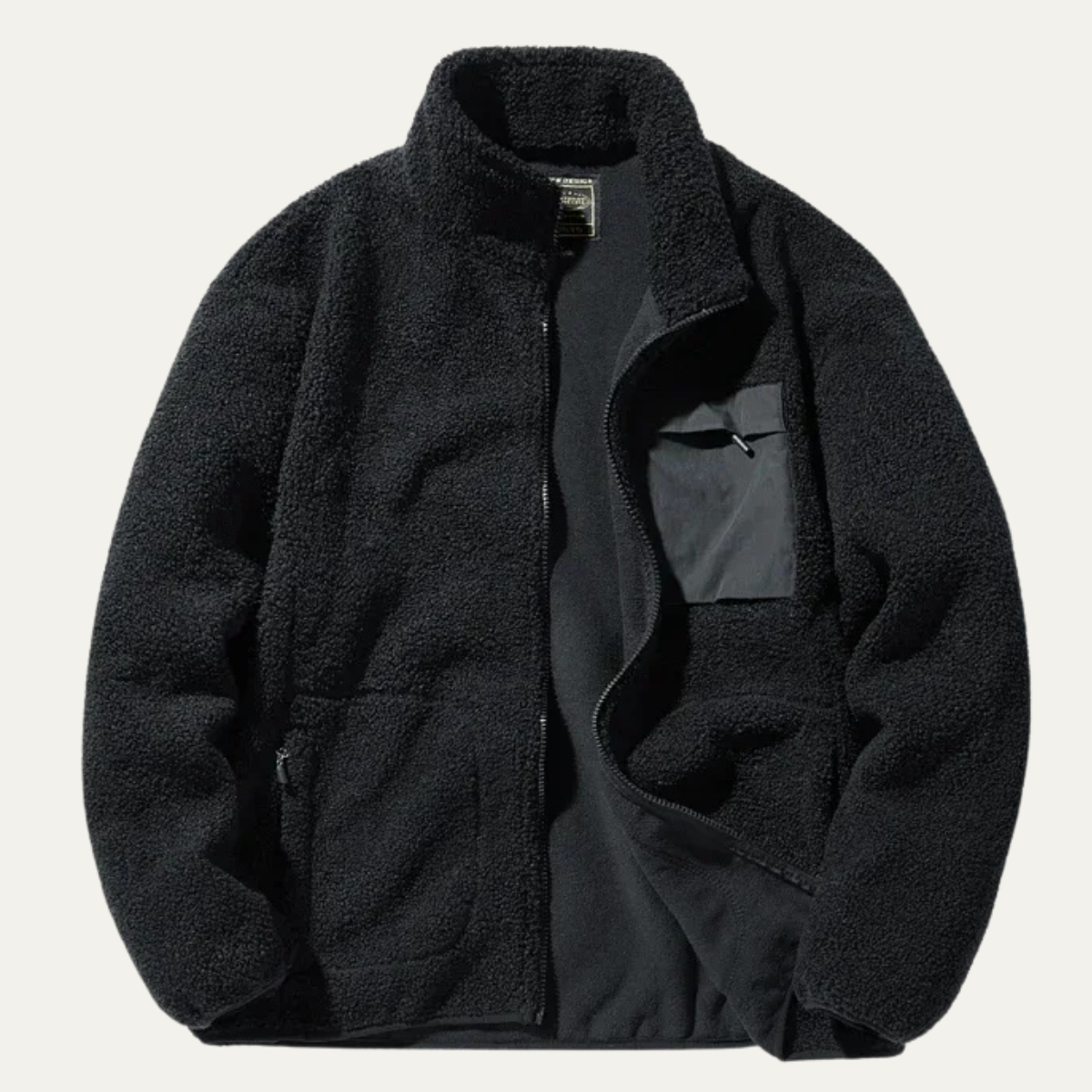 Men's Outdoor Fleece Zip Up Jacket Warm