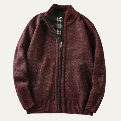 Men's Chunky Knit Zip Jacket