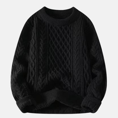 Men's Knitted Winter Sweater Solid Color