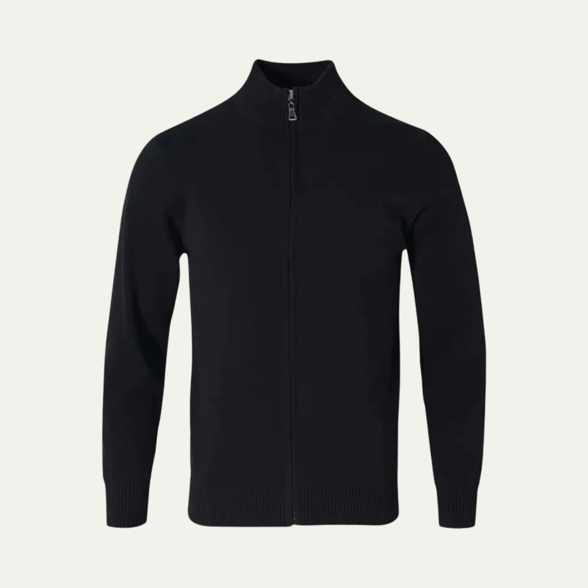 Men's Cotton Zip Cardigan Sweater