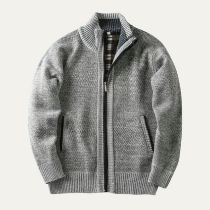 Men's Chunky Knit Zip Jacket