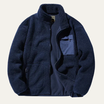 Men's Outdoor Fleece Zip Up Jacket Warm