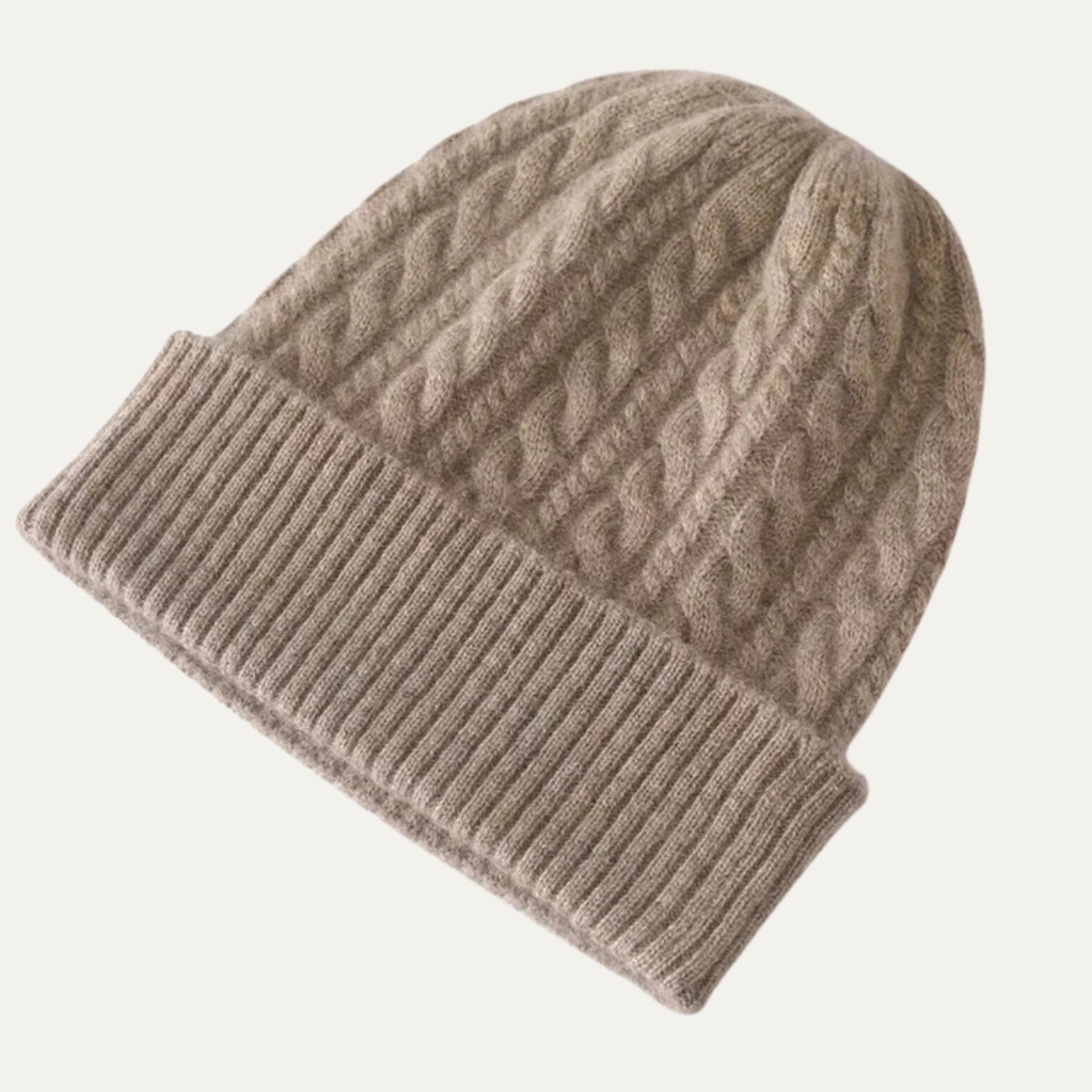 Men's Cashmere Ribbed Beanie