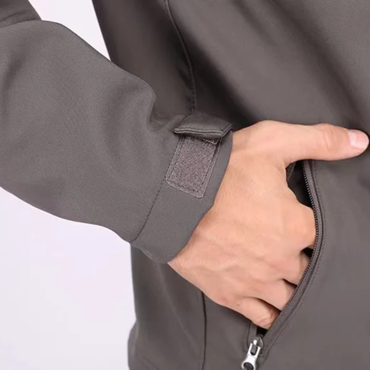 Men's Softshell Fleece Lined Windbreaker Jacket