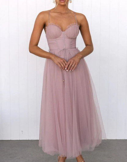 Women's Sleeveless Maxi Dress V-Neck Lightweight