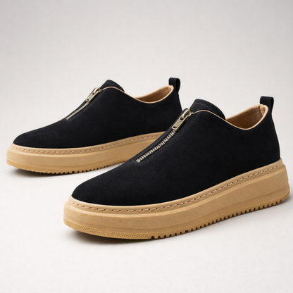 Hudson Men's Suede Zip Sneakers