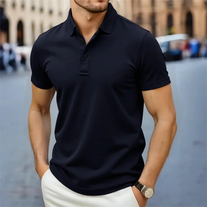 Men's Classic Short Sleeve Polo Shirt Cotton