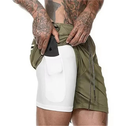 Men's 2-In-1 Sport Shorts Performance Comfort