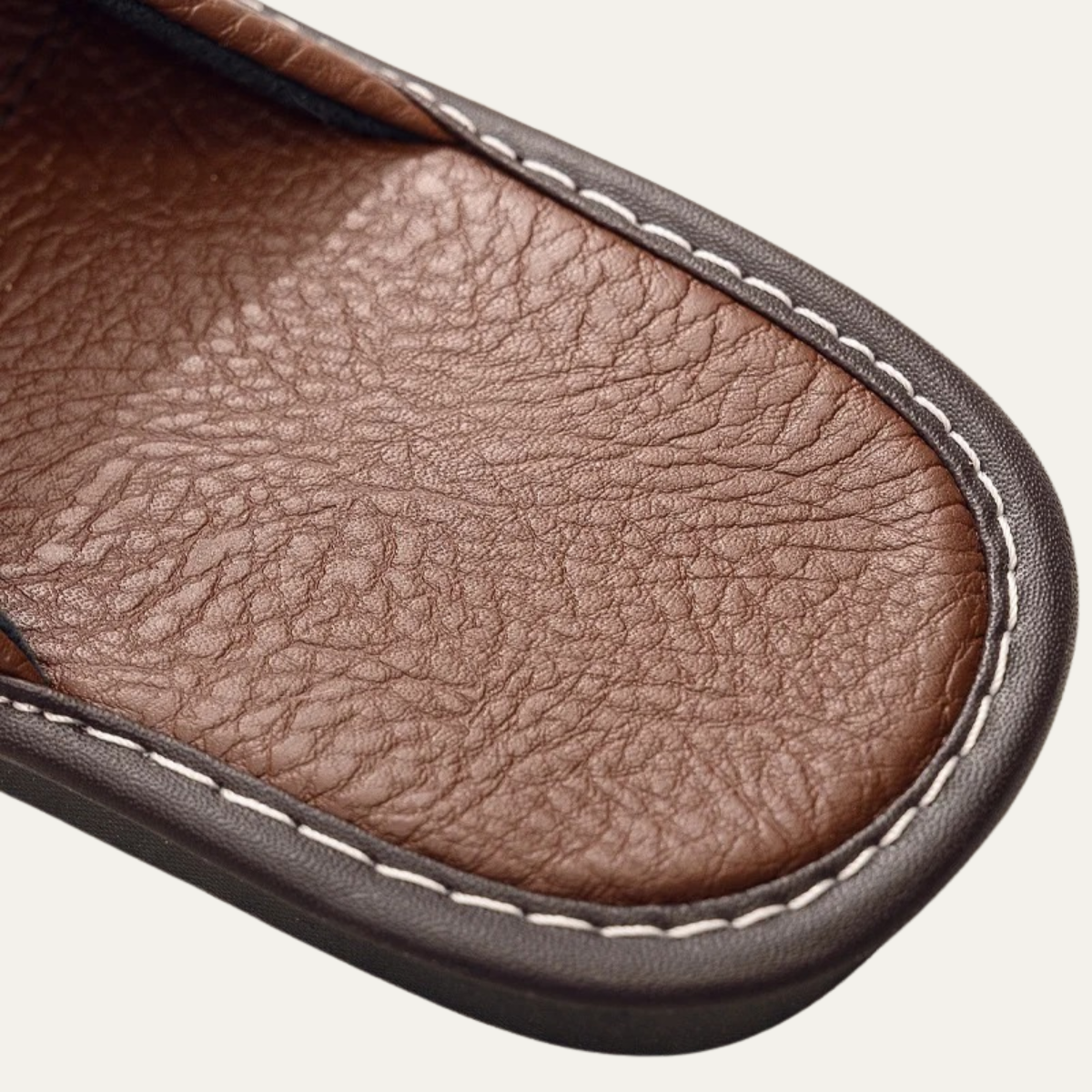 Men's Soft Leather Indoor Slippers