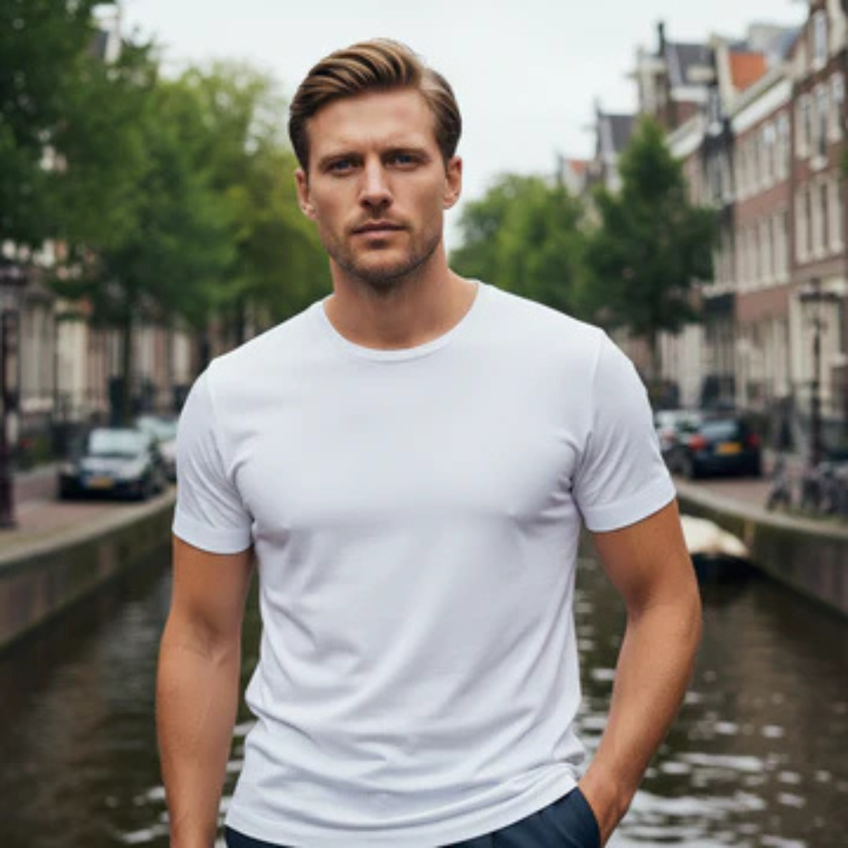 Wentworth Men's Cotton Crew Neck T-Shirt