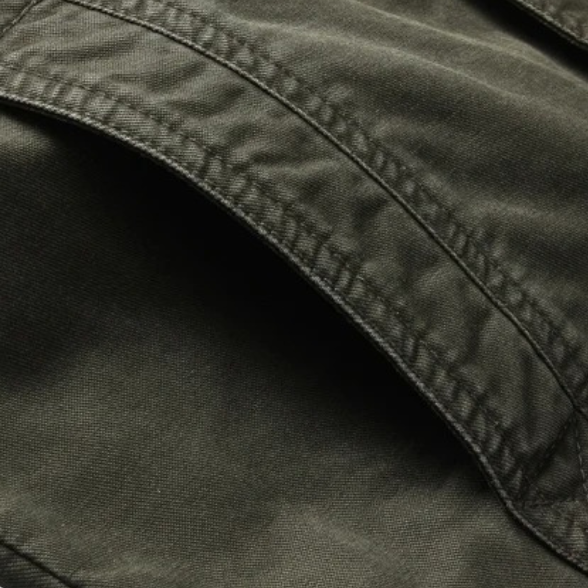 Men's Cotton Cargo Jacket With Pockets