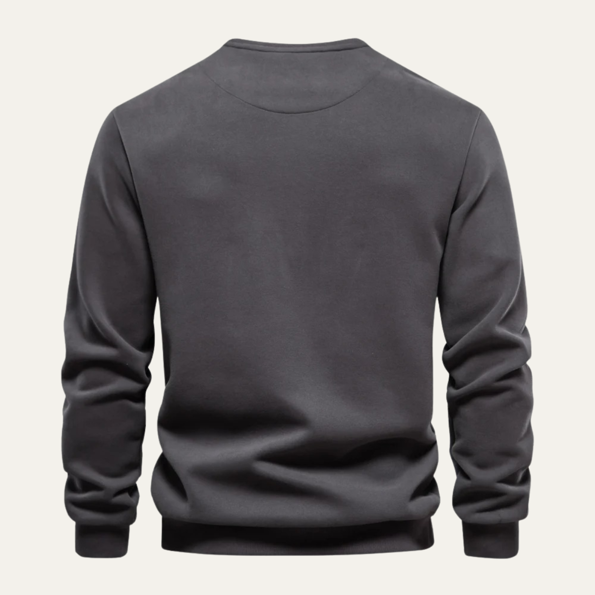 Men's Crew Neck Sweater Chest Pocket
