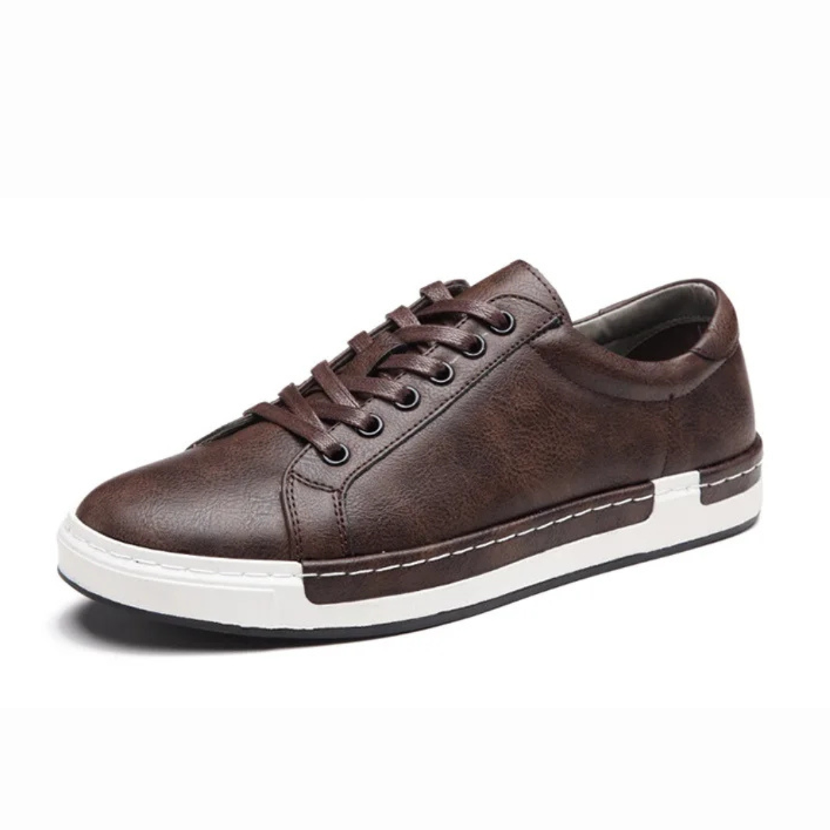 Men's Classic Lace Up Shoes Leather Brown