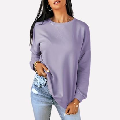 Women's Crew Neck Sweatshirt Cotton