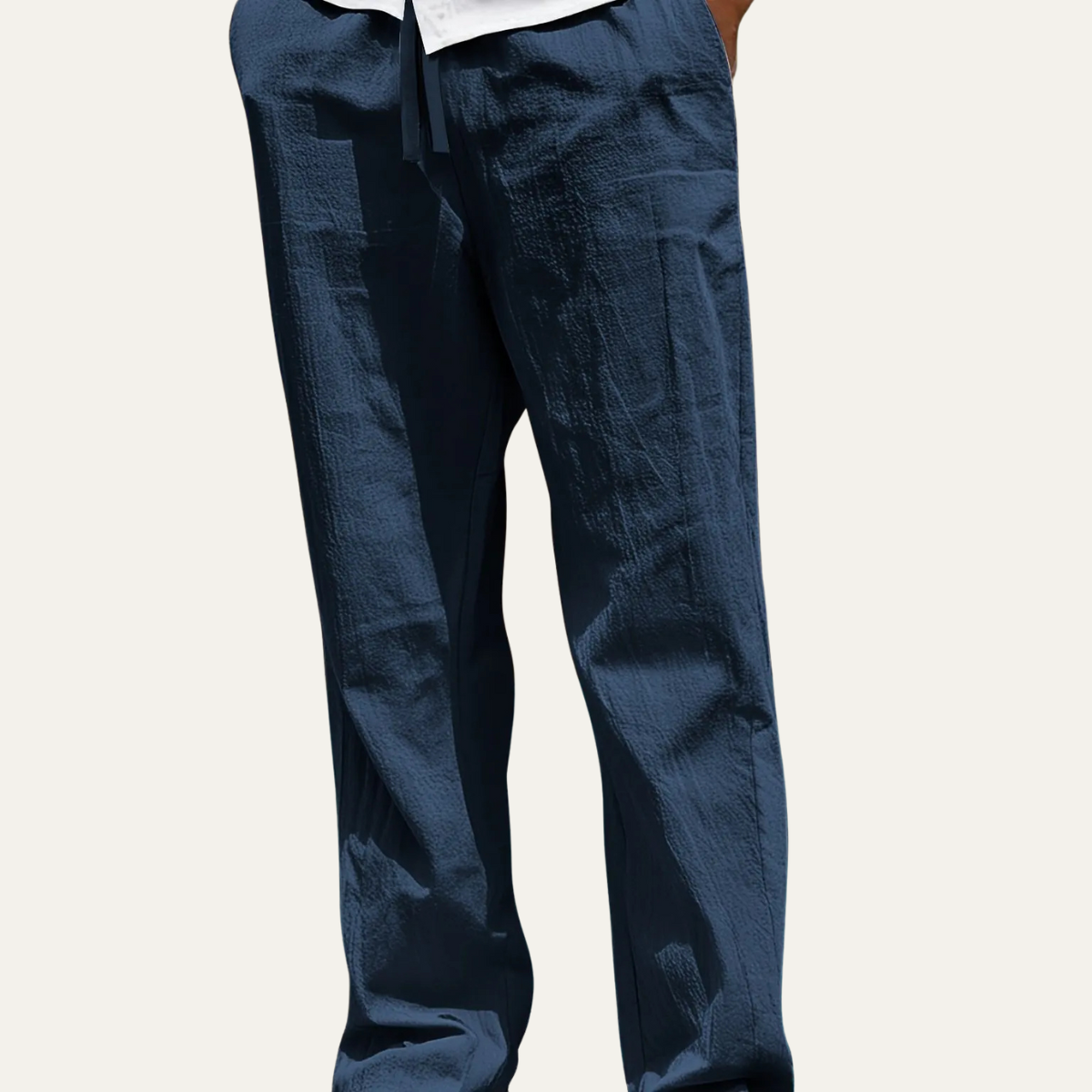 Men's Linen Tapered Pants Breathable