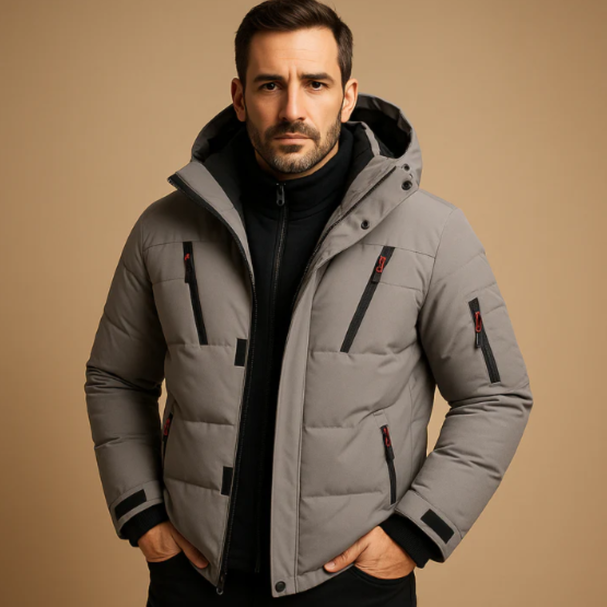 Waverly Men's Waterproof Puffer Jacket With Hood