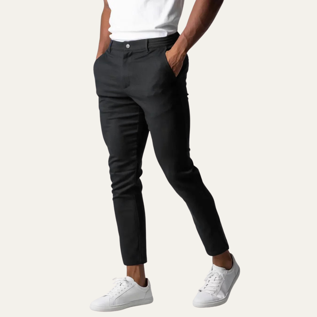 Men's Slim Fit Chino Pants Stretch Cotton