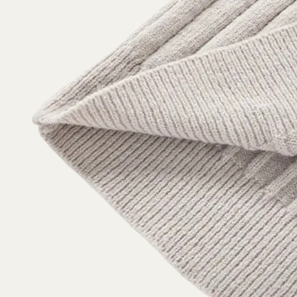 Men's Knitted Half Zip Sweater Ribbed Collar